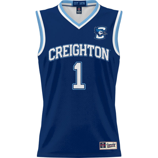 #1 Creighton Bluejays Lightweight Basketball Jersey - Blue