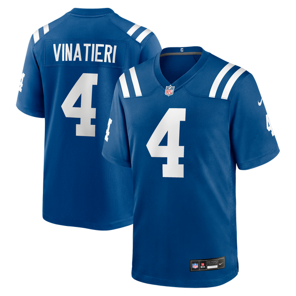 Indianapolis Colts Adam Vinatieri Royal Team Retired Game Jersey