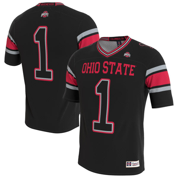 Ohio State Buckeyes Lightweight Collegiate Football Blackout Fashion Jersey