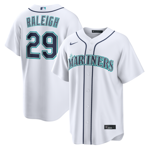 Seattle Mariners Cal Raleigh White Home Replica Jersey