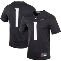Washington State Cougars Football Jersey, Charcoal Sportswear Jersey Shirt, Lightweight Breathable Athletic Jersey, Casual Gift for Men
