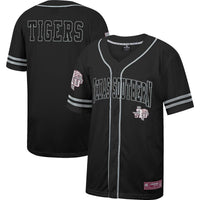 Texas Southern Tigers Free Baseball Jersey, Black Sportswear Jersey Shirt, Lightweight Breathable Athletic Jersey, Casual Gift for Men
