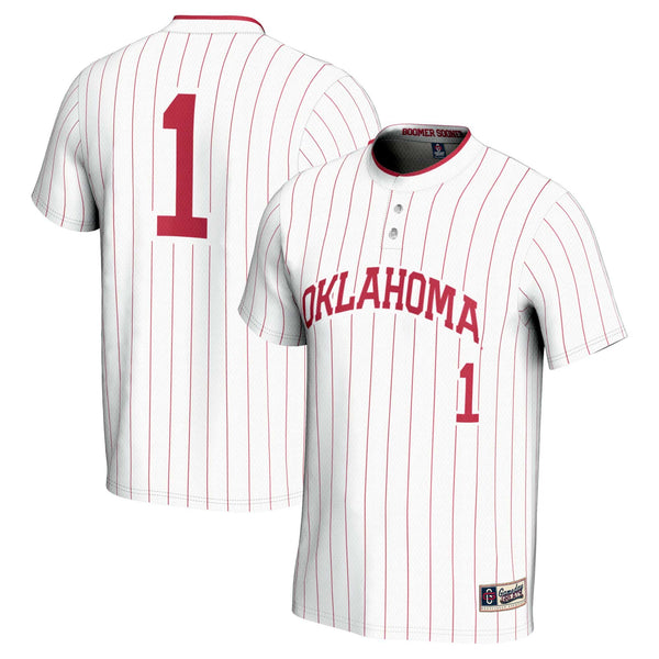 #1 Oklahoma Sooners Lightweight Softball Jersey - White