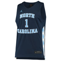 North Carolina Tar Heels Basketball Jersey, Navy Replica Sportswear Jersey Shirt, Sleeveless Athletic Tank Jersey, Casual Gift for Men