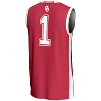 Oklahoma Sooners Basketball Jersey, Crimson Lightweight Sportswear Jersey Shirt, Sleeveless Athletic Tank Jersey, Casual Gift for Men