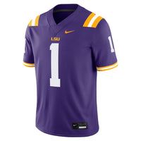 LSU Tigers Football Jersey, Purple Game Sportswear Jersey Shirt, Lightweight Breathable Athletic Jersey, Casual Gift for Men, Style 200894538