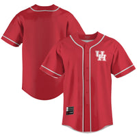 Houston Cougars Lightweight Baseball Jersey, Red Sportswear Jersey Shirt, Lightweight Breathable Athletic Jersey, Casual Gift for Men