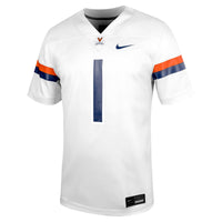 Virginia Cavaliers Football Jersey, White Sportswear Jersey Shirt, Lightweight Breathable Athletic Jersey, Casual Gift for Men, Style 201905498