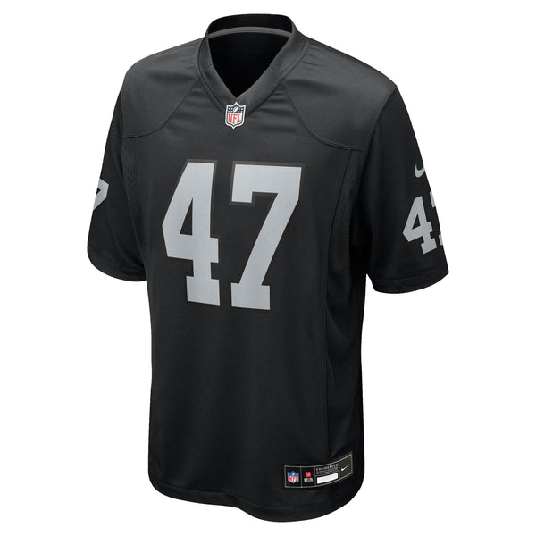 Las Vegas Raiders Alex Ward Black Team Game Jersey