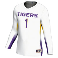 LSU Tigers Volleyball Jersey, White Sportswear Jersey Shirt, Lightweight Breathable Athletic Jersey, Casual Gift for Men, Style 200461759
