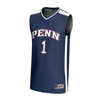 Pennsylvania Quakers Basketball Jersey, Navy Fashion Lightweight Sportswear Jersey Shirt, Sleeveless Athletic Tank Jersey, Casual Gift for Men