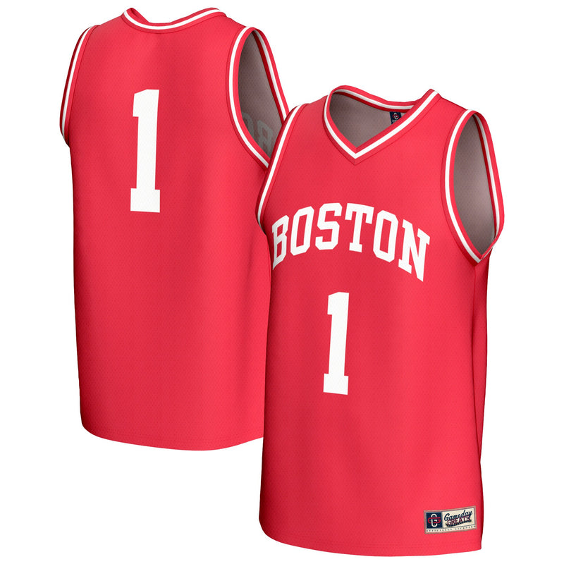 Boston University Basketball Jersey, Scarlet Fashion Lightweight Sportswear Jersey Shirt, Sleeveless Athletic Tank Jersey, Casual Gift for Men
