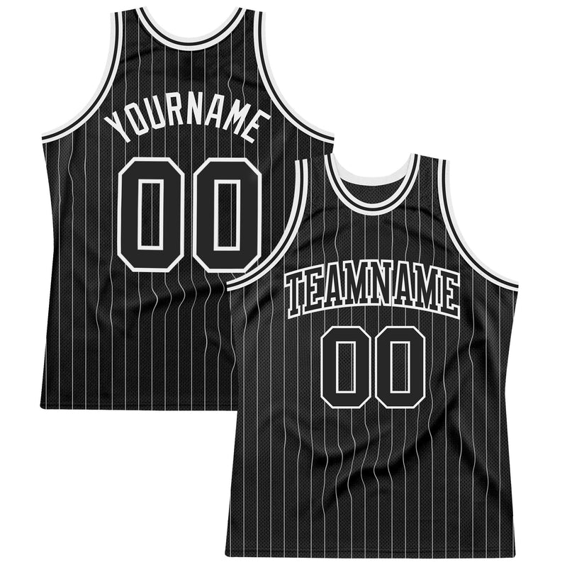 Custom Basketball Jersey, Black White Sportswear Jersey Shirt, Athletic Mesh Moisture Wicking Jersey, Casual Gift for Men, Style Black1338