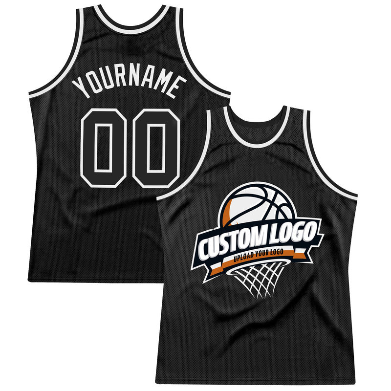 Custom Basketball Jersey, Black White Sportswear Jersey Shirt, Athletic Mesh Moisture Wicking Jersey, Casual Gift for Men, Style Black1560
