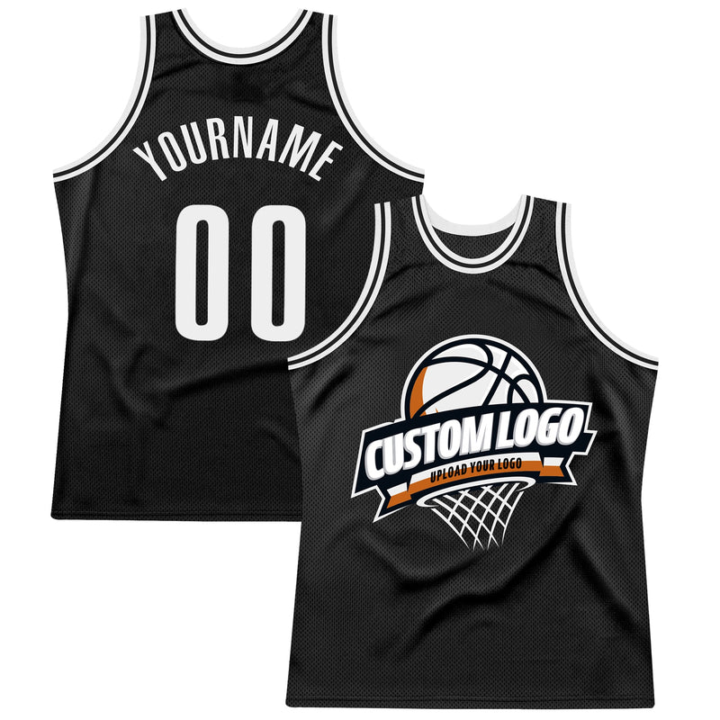 Custom Basketball Jersey, Black White Sportswear Jersey Shirt, Athletic Mesh Moisture Wicking Jersey, Casual Gift for Men, Style Black1563