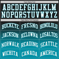 Custom Basketball Jersey, Black White Teal Fashion Sportswear Jersey Shirt, Athletic Mesh Moisture Wicking Jersey, Casual Gift for Men