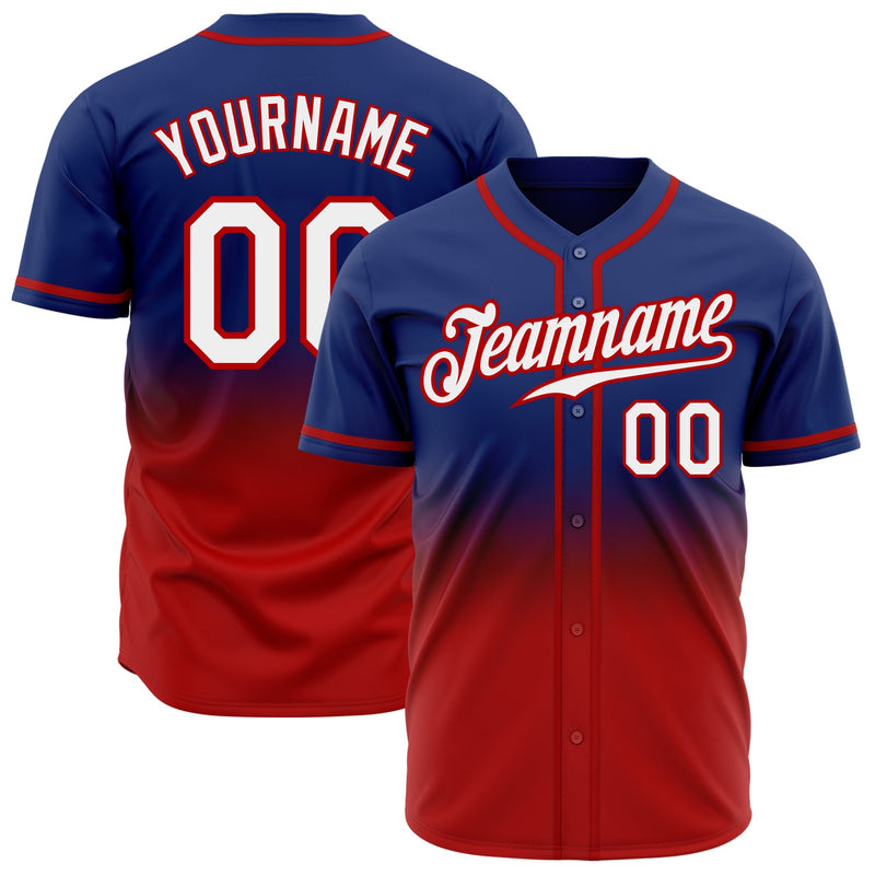 Custom Baseball Jersey, Royal Sportswear Jersey Shirt, Athletic Button Down Moisture Wicking Jersey, Casual Gift for Men, Style FadeFashion0226