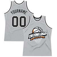 Custom Basketball Jersey, Gray Black White Throwback Sportswear Jersey Shirt, Athletic Mesh Moisture Wicking Jersey, Casual Gift for Men