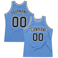 Custom Basketball Jersey, Light Blue Black White Throwback Sportswear Jersey Shirt, Athletic Mesh Moisture Wicking Jersey, Casual Gift for Men