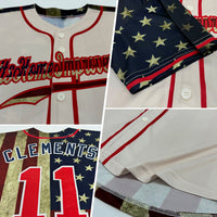Custom Baseball Jersey, Cream Red Sportswear Jersey Shirt, Athletic Button Down Moisture Wicking Jersey, Casual Gift for Men, Style Cream0272
