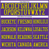 Custom Football Jersey, Purple Gold Kelly Sportswear Jersey Shirt, Athletic Mesh Moisture Wicking Jersey, Casual Gift for Men, Style Purple0456