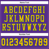 Custom Football Jersey, Purple Gold Kelly Sportswear Jersey Shirt, Athletic Mesh Moisture Wicking Jersey, Casual Gift for Men, Style Purple0456