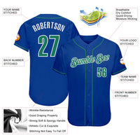 Custom Baseball Jersey, Royal Kelly Green Sportswear Jersey Shirt, Athletic Button Down Moisture Wicking Jersey, Casual Gift for Men