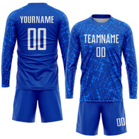 Custom Soccer Jersey, Royal White Sportswear Jersey Shirt, Athletic Mesh Moisture Wicking Jersey, Casual Gift for Men, Style Soccer0058