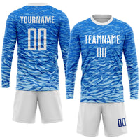 Custom Soccer Jersey, Royal White Sportswear Jersey Shirt, Athletic Mesh Moisture Wicking Jersey, Casual Gift for Men, Style Soccer0105