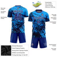Custom Soccer Jersey, Royal White Sportswear Jersey Shirt, Athletic Mesh Moisture Wicking Jersey, Casual Gift for Men, Style Soccer0287