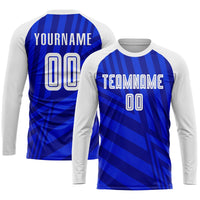 Custom Soccer Jersey, Royal White Navy Sportswear Jersey Shirt, Athletic Mesh Moisture Wicking Jersey, Casual Gift for Men, Style Soccer0303