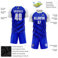 Custom Soccer Jersey, Royal White Navy Sportswear Jersey Shirt, Athletic Mesh Moisture Wicking Jersey, Casual Gift for Men, Style Soccer0303