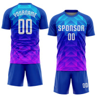 Custom Soccer Jersey, Royal White Light Sportswear Jersey Shirt, Athletic Mesh Moisture Wicking Jersey, Casual Gift for Men, Style Soccer0532