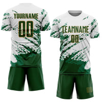 Custom Soccer Jersey, White Green Kelly Sportswear Jersey Shirt, Athletic Mesh Moisture Wicking Jersey, Casual Gift for Men