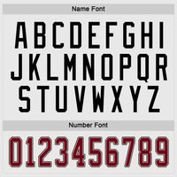 Custom Hockey Jersey, White Maroon Cream Sportswear Jersey Shirt, Athletic Long Sleeve V Neck Jersey, Casual Gift for Men