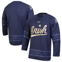Notre Dame Fighting Irish Hockey Jersey, Navy Sportswear Jersey Shirt, Long Sleeve Hockey Sweater Jersey, Casual Gift for Men, Style 201841331