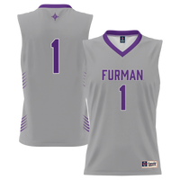 Furman Paladins Basketball Jersey, Gray Lightweight Sportswear Jersey Shirt, Sleeveless Athletic Tank Jersey, Casual Gift for Men