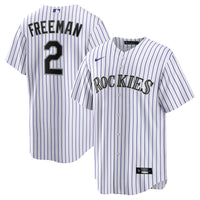 Tyler Freeman Colorado Rockies Baseball Jersey, White Sportswear Jersey Shirt, Lightweight Breathable Athletic Jersey, Casual Gift for Men