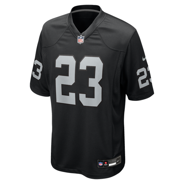 Las Vegas Raiders Dylan Laube Black Team Game Jersey
