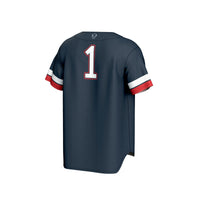 Howard Bison Baseball Jersey, Navy Fashion Sportswear Jersey Shirt, Lightweight Breathable Athletic Jersey, Casual Gift for Men