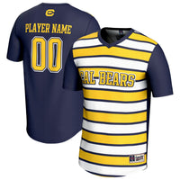 Cal Bears Soccer Jersey, Navy/Gold Fashion Sportswear Jersey Shirt, Lightweight Breathable Athletic Jersey, Casual Gift for Men