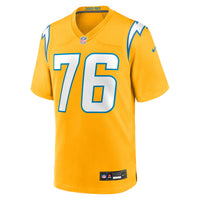 Joe Alt Los Angeles Chargers Football Jersey, Gold Game Sportswear Jersey Shirt, Lightweight Breathable Athletic Jersey, Casual Gift for Men
