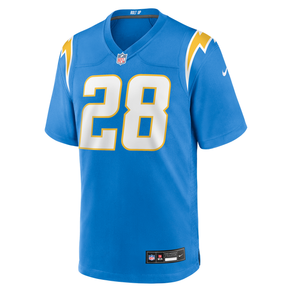 Los Angeles Chargers Isaiah Spiller Powder Blue Game Jersey