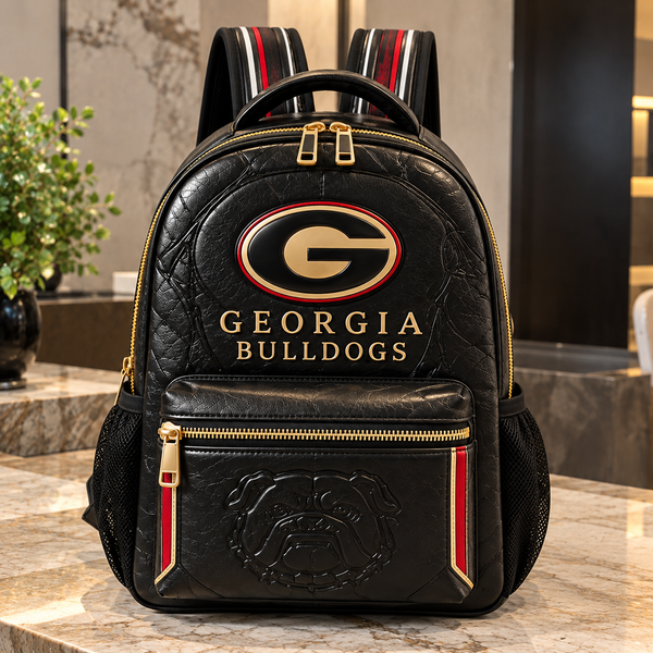 UGA - Oval Emblem, Crimson Line and Quiet Restraint - main