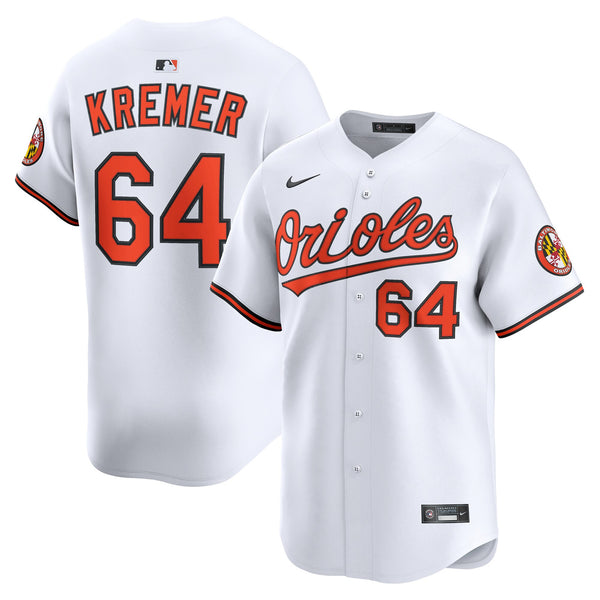 Baltimore Orioles Dean Kremer White Home Limited Player Jersey