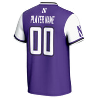 Northwestern Wildcats Softball Jersey, Purple Lightweight Sportswear Jersey Shirt, Lightweight Breathable Athletic Jersey, Casual Gift for Men