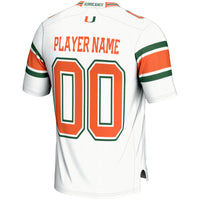 Miami Hurricanes Football Jersey, White Sportswear Jersey Shirt, Lightweight Breathable Athletic Jersey, Casual Gift for Men, Style 200724645