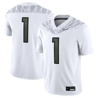 Oregon Ducks Football Jersey, White Game Sportswear Jersey Shirt, Lightweight Breathable Athletic Jersey, Casual Gift for Men