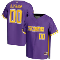 ECU Pirates Baseball Jersey, Purple Sportswear Jersey Shirt, Lightweight Breathable Athletic Jersey, Casual Gift for Men, Style 201141623