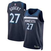 Rudy Gobert Minnesota Timberwolves Basketball Jersey, Navy Sportswear Jersey Shirt, Sleeveless Athletic Tank Jersey, Casual Gift for Men